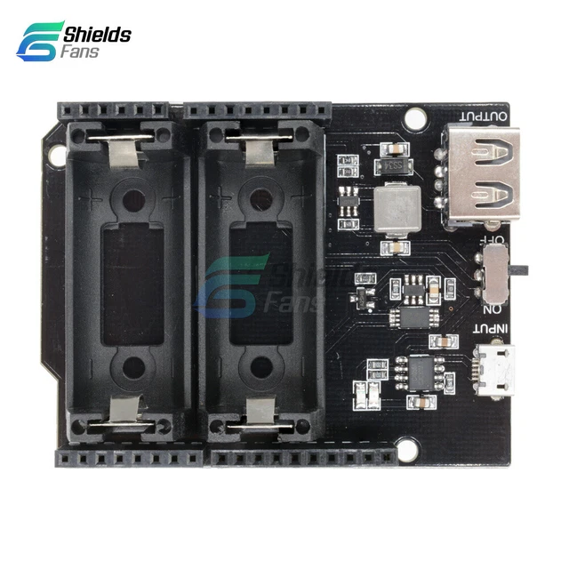 16340 BATTERY SHIELD ESP8266 ESP32 Power Supply Module Power Bank ...