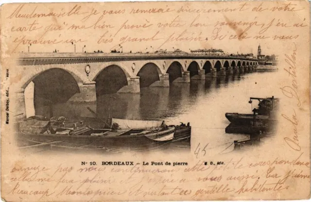 CPA BORDEAUX-Le Pont de pierre (176917)