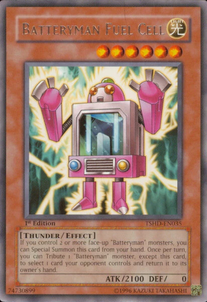 1x (LP) Batteryman Fuel Cell - TSHD-EN035 - Rare - 1st Edition  YuGiOh