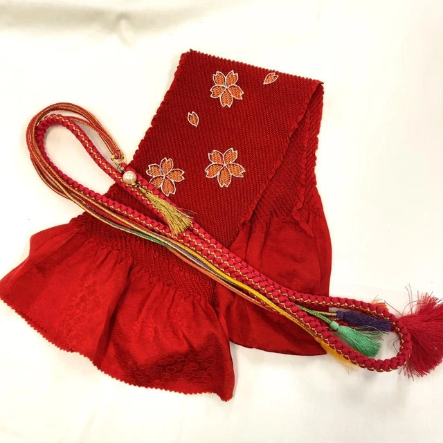 Kimono, Japanese Accessories, Furisode Obi-Age, Obi-Jime Set