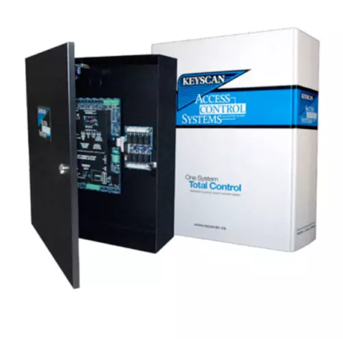 Keyscan CA4500 4-Door Access Control System (CA4500B, OCB8, DPS-15, Enclosure)