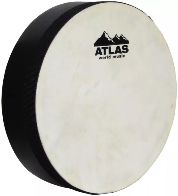 Atlas 20.3cm Tambor de Mano, ya Afinado Piel Oveja Cabezal De Hobgoblin Música