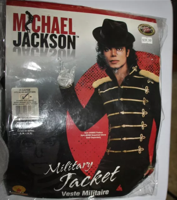 Rubies Michael Jackson Military Costume Jacket ( Sz: Xl 44/46)