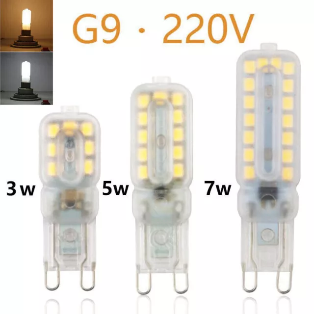 10x G9 LED 3W 5W 7W Dimmbar Glühbirne Leuchtmittel lampen Warmweiß/Kaltweiß 220V