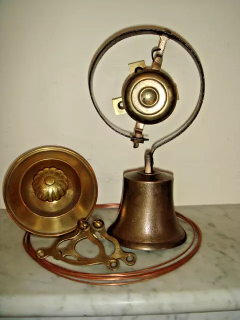 Victorian Door Bell,Servants Bell.Pull & Cranks,Antique.