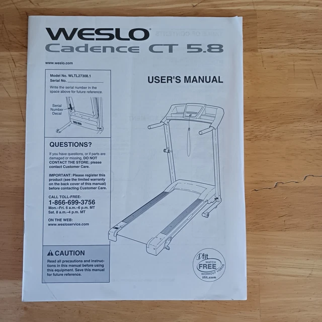 WESLO CADENCE 40.8 CT Treadmill Running Walking Belt WLTL48410 w LUBE 99.99 PicClick