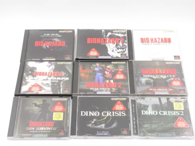 PS2 Gun Survivor 2 3 4 Set Lot Biohazard Dino Crisis Resident Evil GAME  JAPAN JP