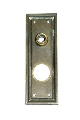 Antique Corbin Door Plate Solid Brass Heavy Duty Simple Rectangle Framed Design