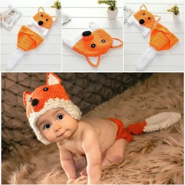 Girls Boys Baby Newborn Crochet Knit Costume Photo Photography Prop Outfits Cute