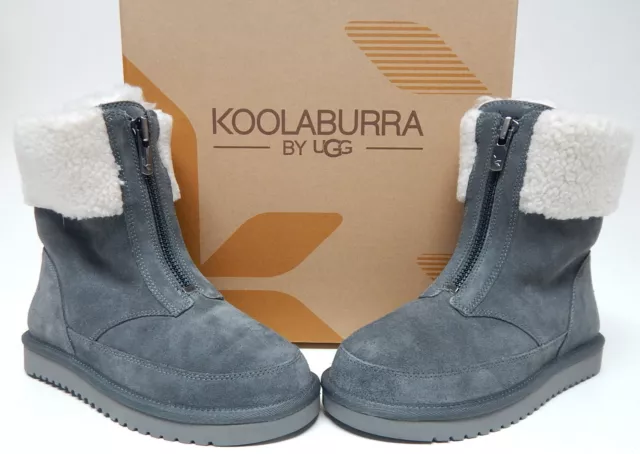 Koolaburra by UGG Lytta Court Sz 7 M EU 38 Femmes Bottes Daim Gris Beige 1122810