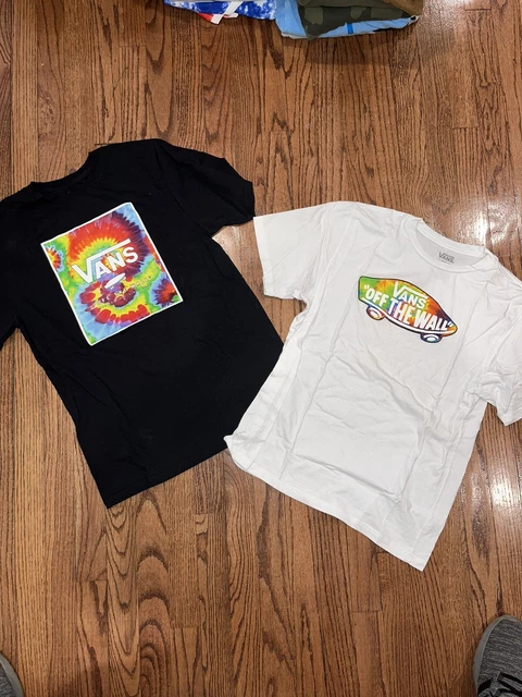 Vans shirt LOT 2 boys XL TIE DYE COLORS