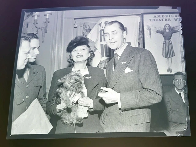 BROADWAY NEGATIVE FAMOUS Photographer 1945 Katharine Cornell & Brian ...
