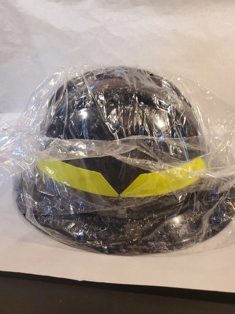 BULLARD FHBKR Fire Helmet,Black,Thermoplastic