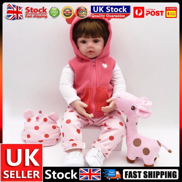 48cm Lifelike Reborn Doll Simulation Newborn Baby Soft Playmate Doll Kids Toys U