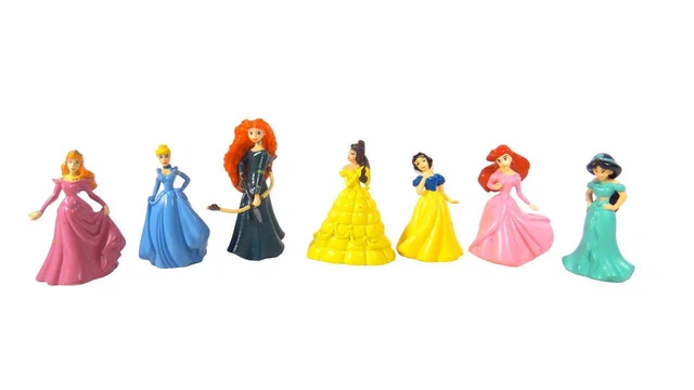Lot of 7 Disney Princess Figurines Figures PVC Cake Toy Toppers 2 in