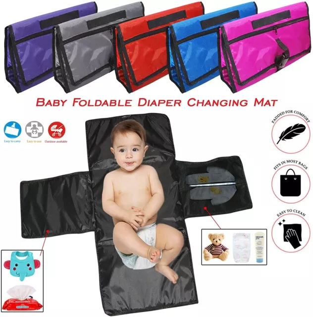 Portable Foldable Washable Baby Waterproof Travel Nappy Diaper Changing Mat Pad