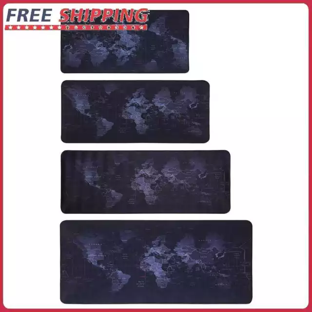 Large Mouse Pad World Map Gamer Big Mouse Mat Gaming Mouse Pad Computer Mousepad