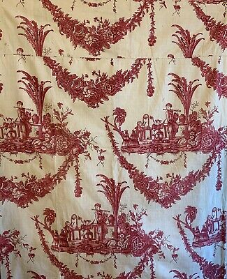 Beautiful Rare Late 18th Early 19th Cent French Cotton Chinoiserie Toile (2913)