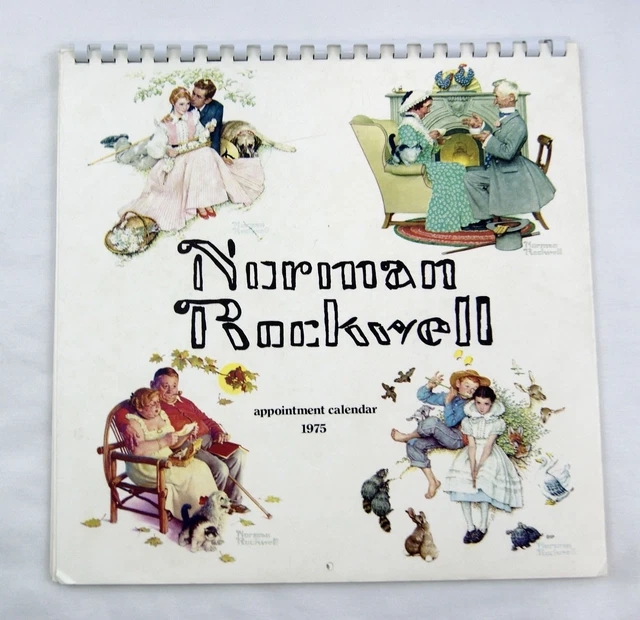 VINTAGE 1975 2025 Norman Rockwell Appointment Calendar 16.99 PicClick