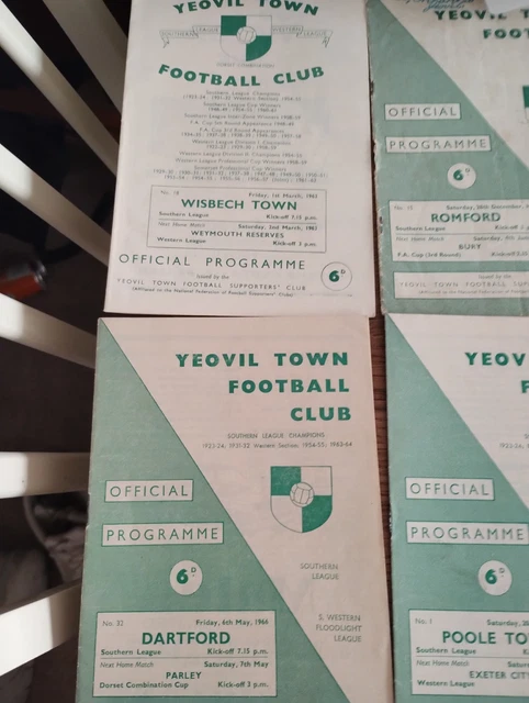 1960 S YEOVIL PROGRAMMES 16 Number Good See Photo Good Condition 12 03 1960-s-yeovil-programmes-16-number-good-see-photo-good-condition-12-03