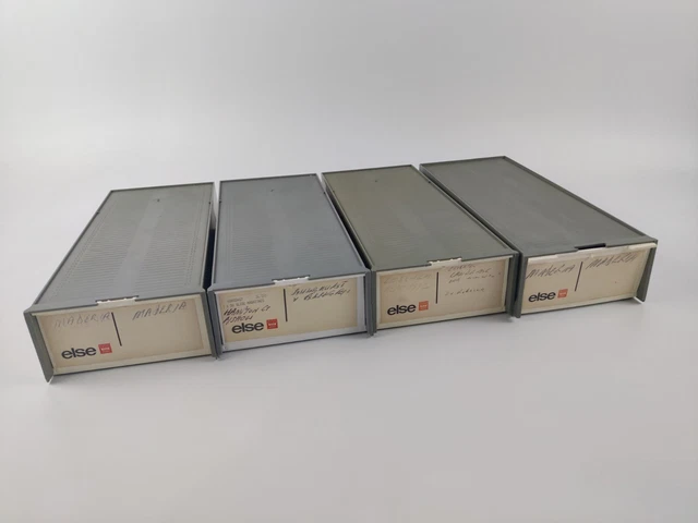 4 cajas de cargador de diapositivas fotográficas adicionales con bandeja de revistas para diapositivas de 35 mm