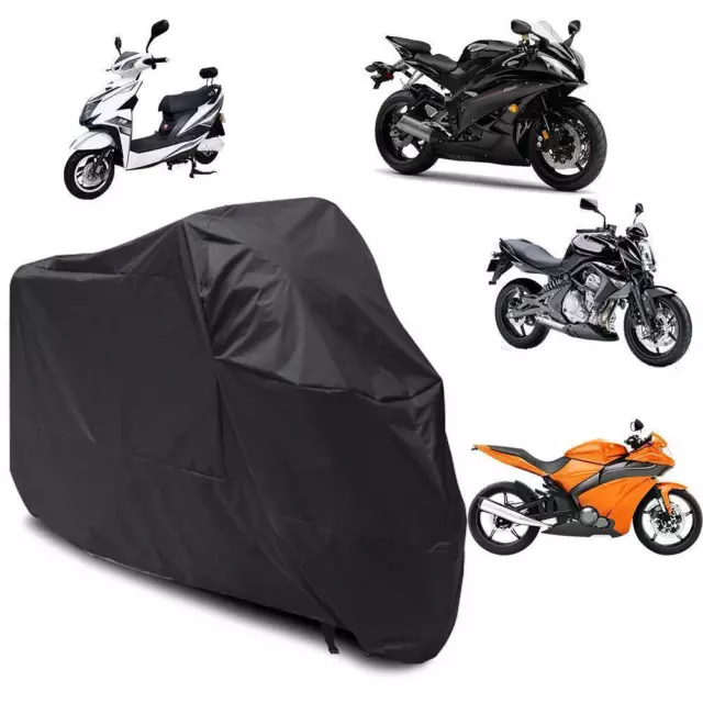 DE Motorradplane Abdeckplane Motorrad Abdeckung Cover XXL Wasserdicht Schneefest