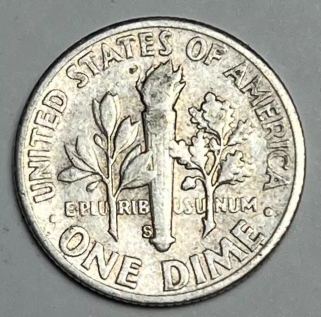 1953 S Roosevelt Dime 90% Silver Free Shipping JK5 2