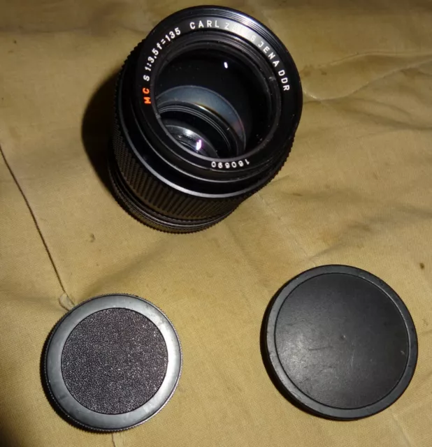 🌟Vintage CARL ZEISS JENA MC S Sonnar 135mm 3.5 Telephoto-Portrait Lens - M42🌟