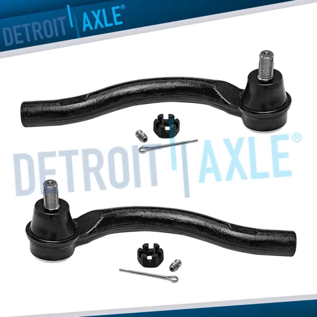 Pair (2) Front Outer Tie Rod Ends for 2006 2007 2008 2009 2010 2011 Honda Civic