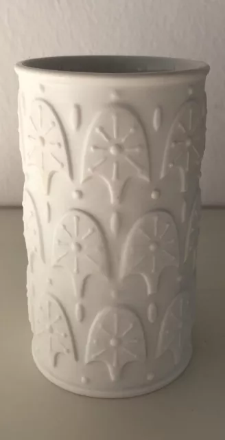 Lorenz Hutschenreuther 70er Jahre Biskuit-Porzellan Vase C. Fischer 5112/11 cm 