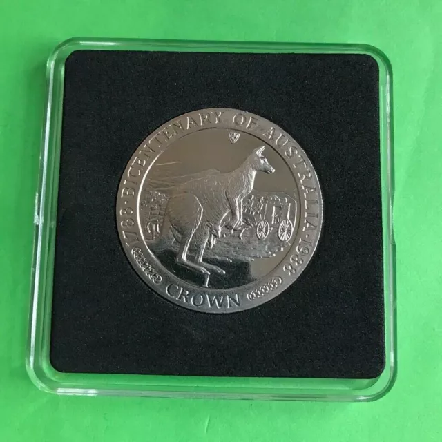 ~ Einfache Münzen ~ 1988 ISLE OF MAN ZWEIHUNDERTJAHRFEIER AUSTRALIEN KÄNGURU