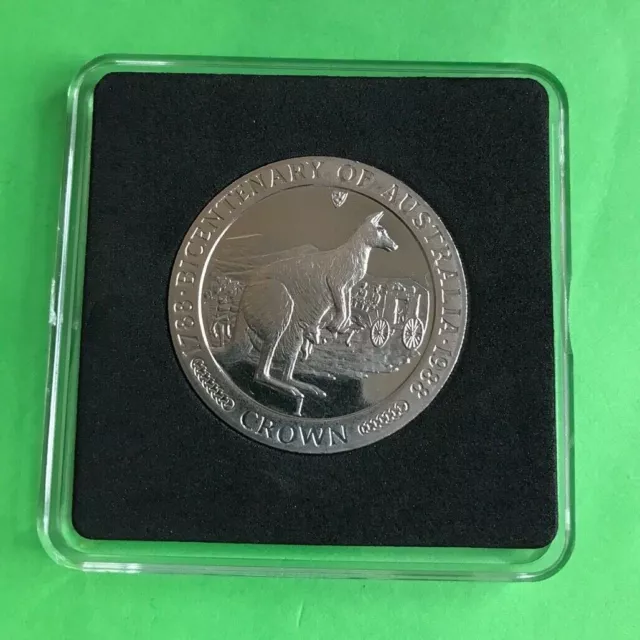 Simply Münzen ~ 1988 Isle Von Mann Bicentenary Of Australia Kangaroo