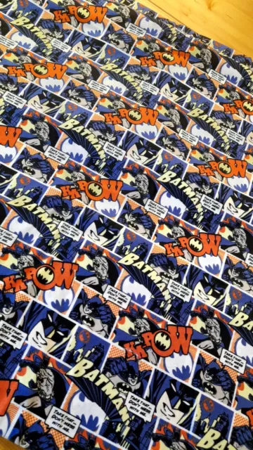 DC Comics Licensed  Fabric 1x metre 100% Cotton Sheet Craft Material 110cm wide