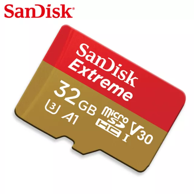 SanDisk 32Go Extreme MicroSD SDHC Carte Memoire UHS-I U3 V30 for 4K UHD Video