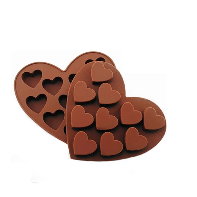 Stampo cioccolato silicone forma cuore strumento da dessert torta gelatina cubetto di ghiaccio stampo caramelle