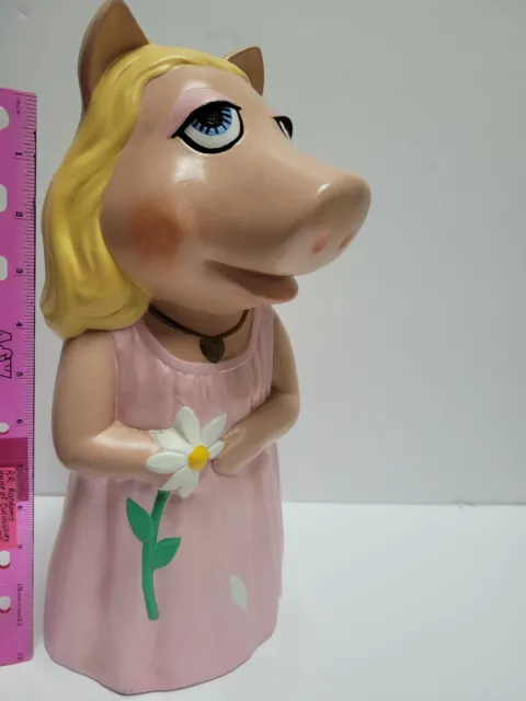 Miss Piggy Statue 13" Vintage RARE Signed Collectors Item Heavy Handpainted