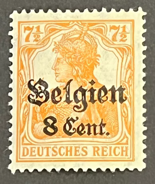 Travelstamps: BELGIUM Offices in Germany OP Stamps 8c on 7 1/2pf MOGH