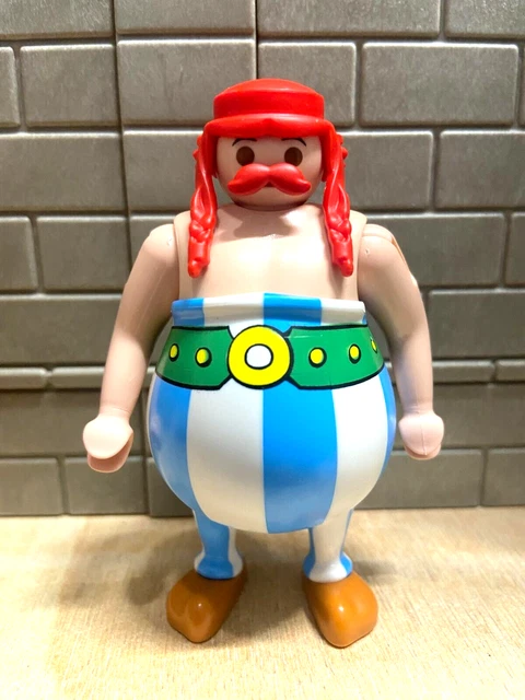 Figurine PLAYMOBIL Astérix Gaulois Vercingétorix - Custom Rare, état Proche Du Neuf