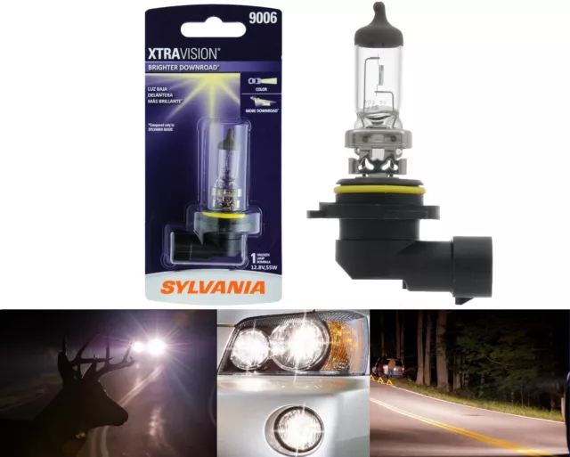 Sylvania Xtra Vision 9006 HB4 55W One Bulb Head Light Replace Low Beam Lamp Fit