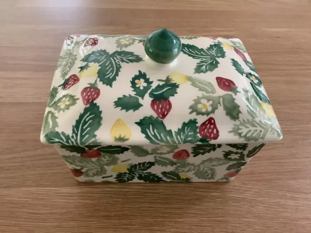 EMMA BRIDGEWATER WILD Strawberry Butter Dish 30.00 PicClick UK