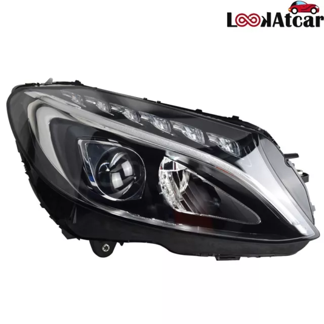 For 2015-2018 Mercedes-Benz C300 W205 LED Headlight Single Len C200 Headlamp RH