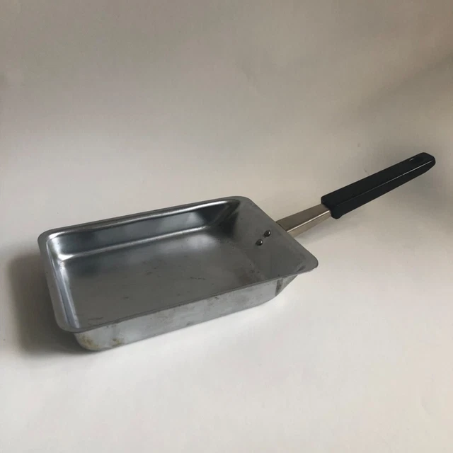 STAINLESS STEEL JAPANESE tamagoyaki pan omelette egg kitchen frying pan