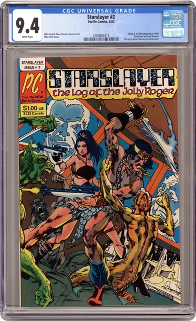 Starslayer #2 CGC 9.4 1982 4160662013 1st app. Rocketeer