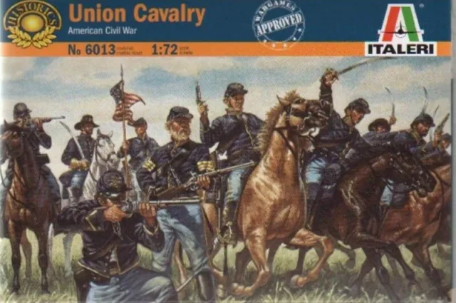 Italeri 6013 1/72 Scale Model Kit American Civil War Union Cavalry Soldiers