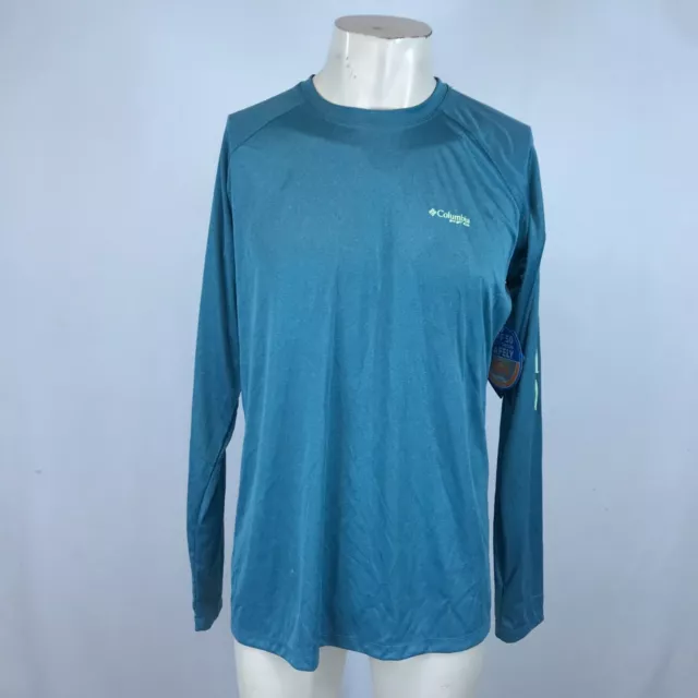 Columbia- Men's Xlarge - Blue Long Sleeve Upf 50 Omni Shade Pfg T-Shirt