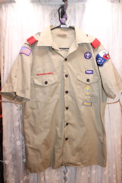 Boy Scouts of America Uniform Boy's XL Tan Shirt
