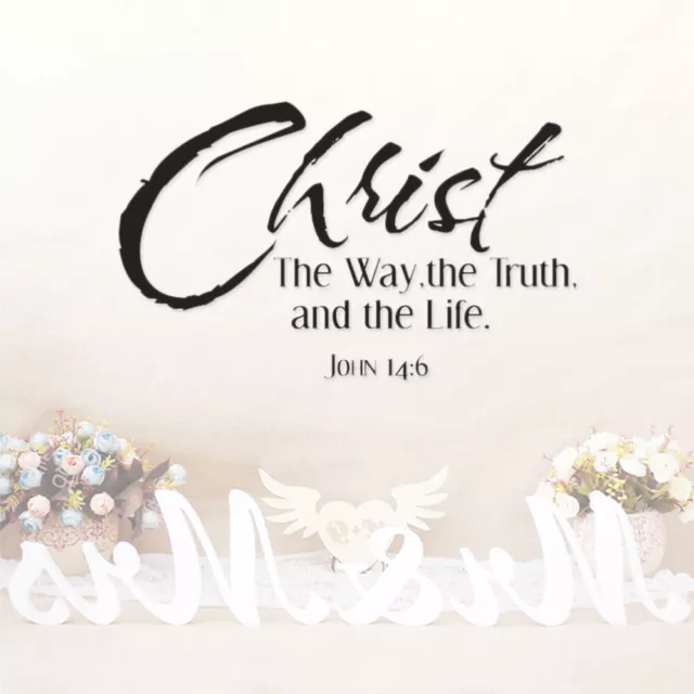 Christ the Way and the Life 14:6 Wall Decal Christian Bible