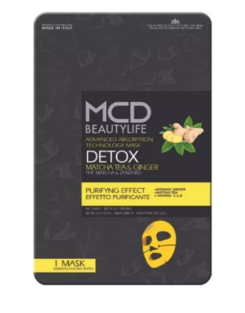 Mcd Máscara Hidrogel Viso El ’Matcha Y Jengibre Detox Purificante Energizante