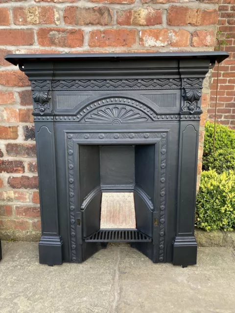 Stunning 1889 Restored Living room Victorian Cast Iron Fire Place Fireplace L 10