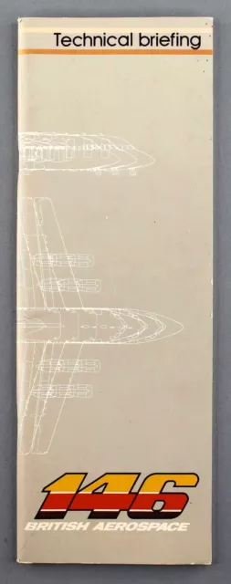 British Aerospace Bae 146 Technical Briefing Manufacturers Sales Brochure